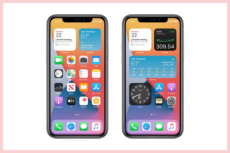 iphone ios14 widgets app library home screen