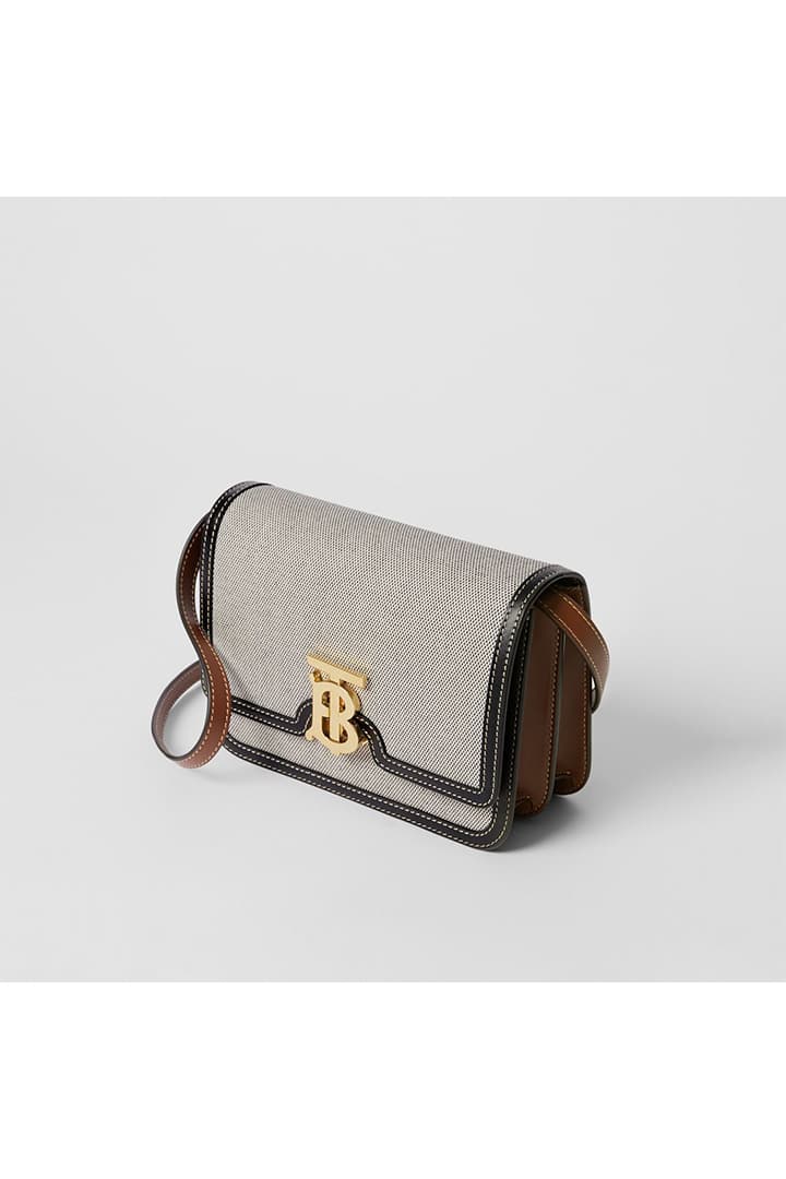 TB Monogram Clasp Bag