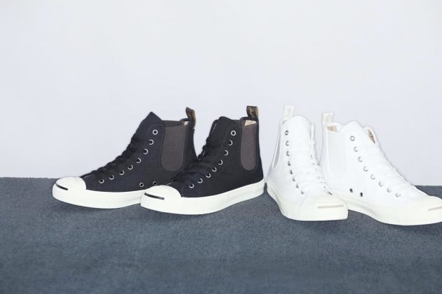 converse Jack Purcell SIDEGORE RH HI japan black white basic