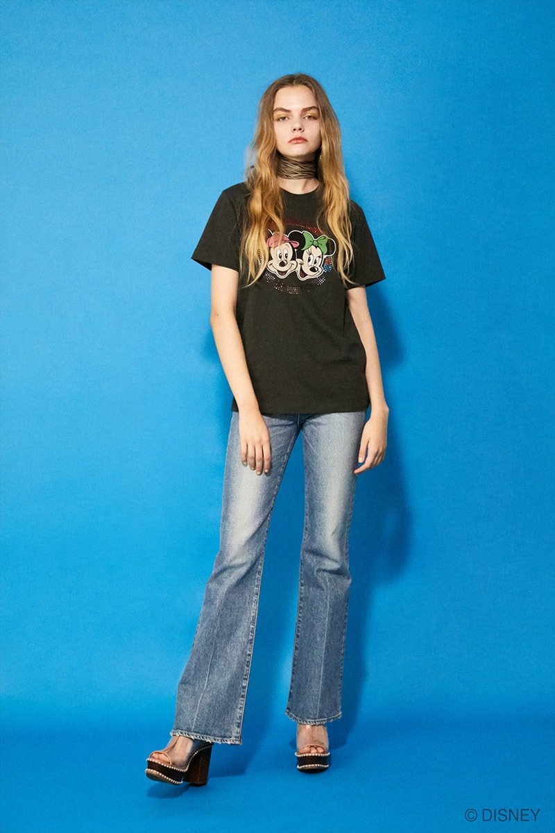 moussy disney mickey minnie retro collabration casual street style