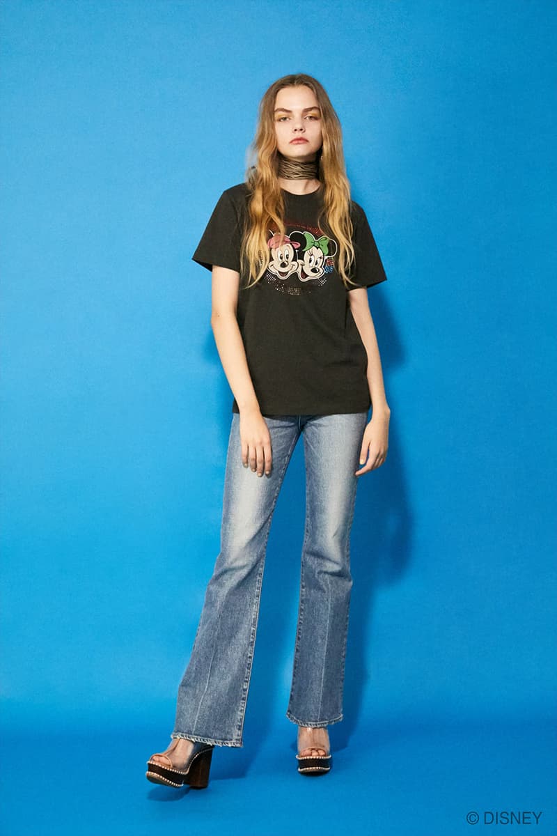 moussy disney mickey minnie retro collabration casual street style