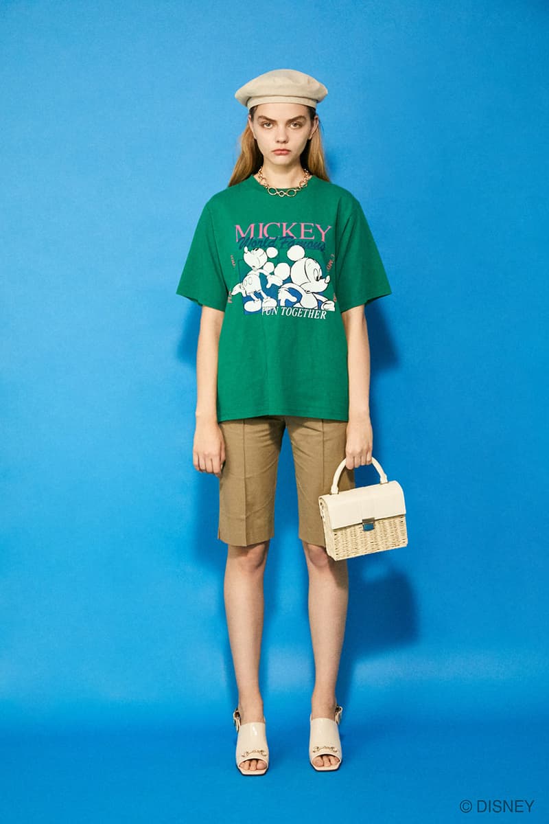 moussy disney mickey minnie retro collabration casual street style