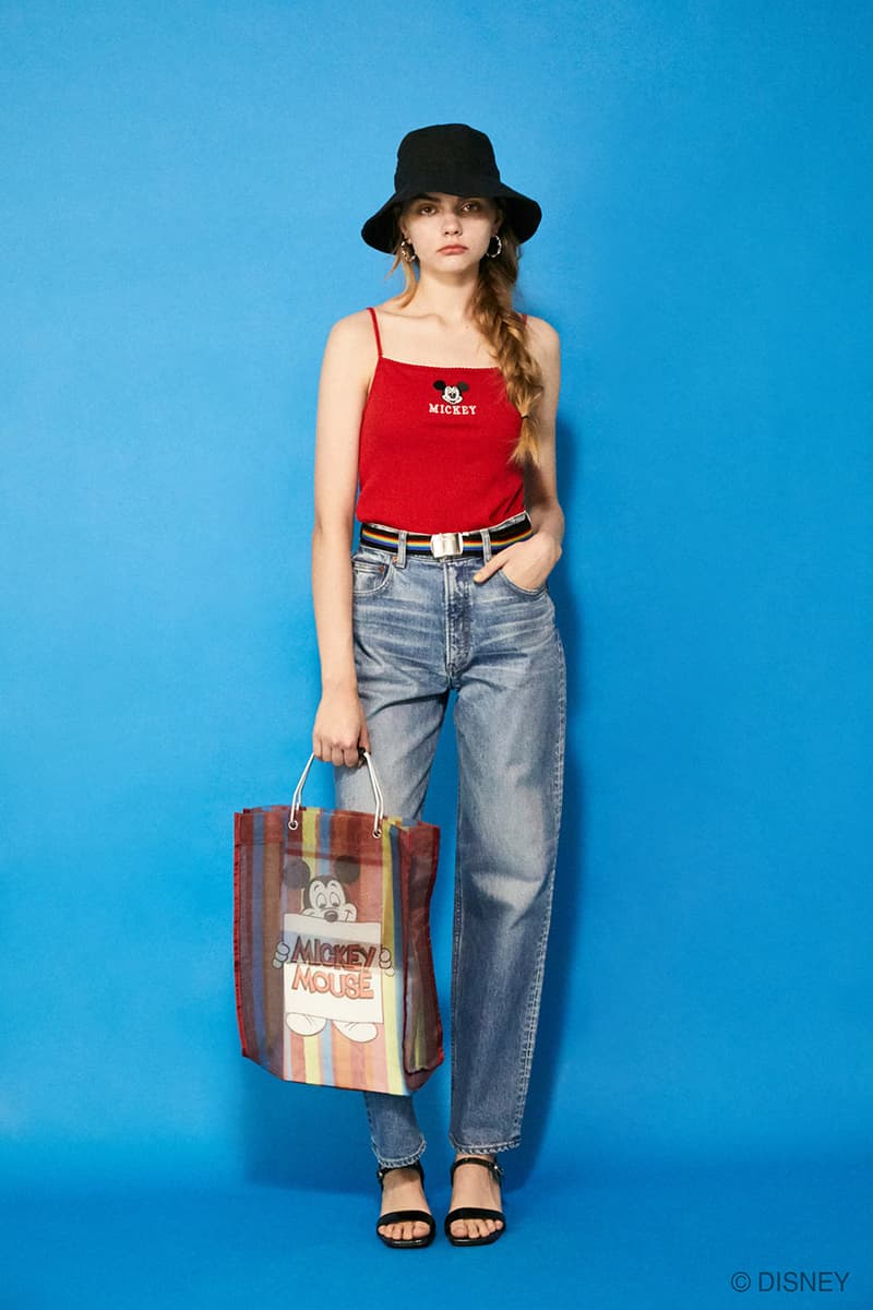 moussy disney mickey minnie retro collabration casual street style
