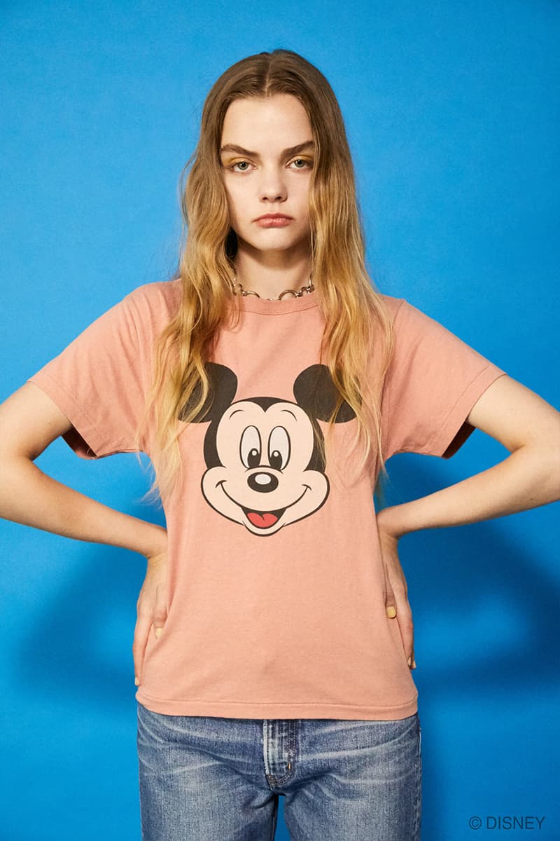 moussy disney mickey minnie retro collabration casual street style