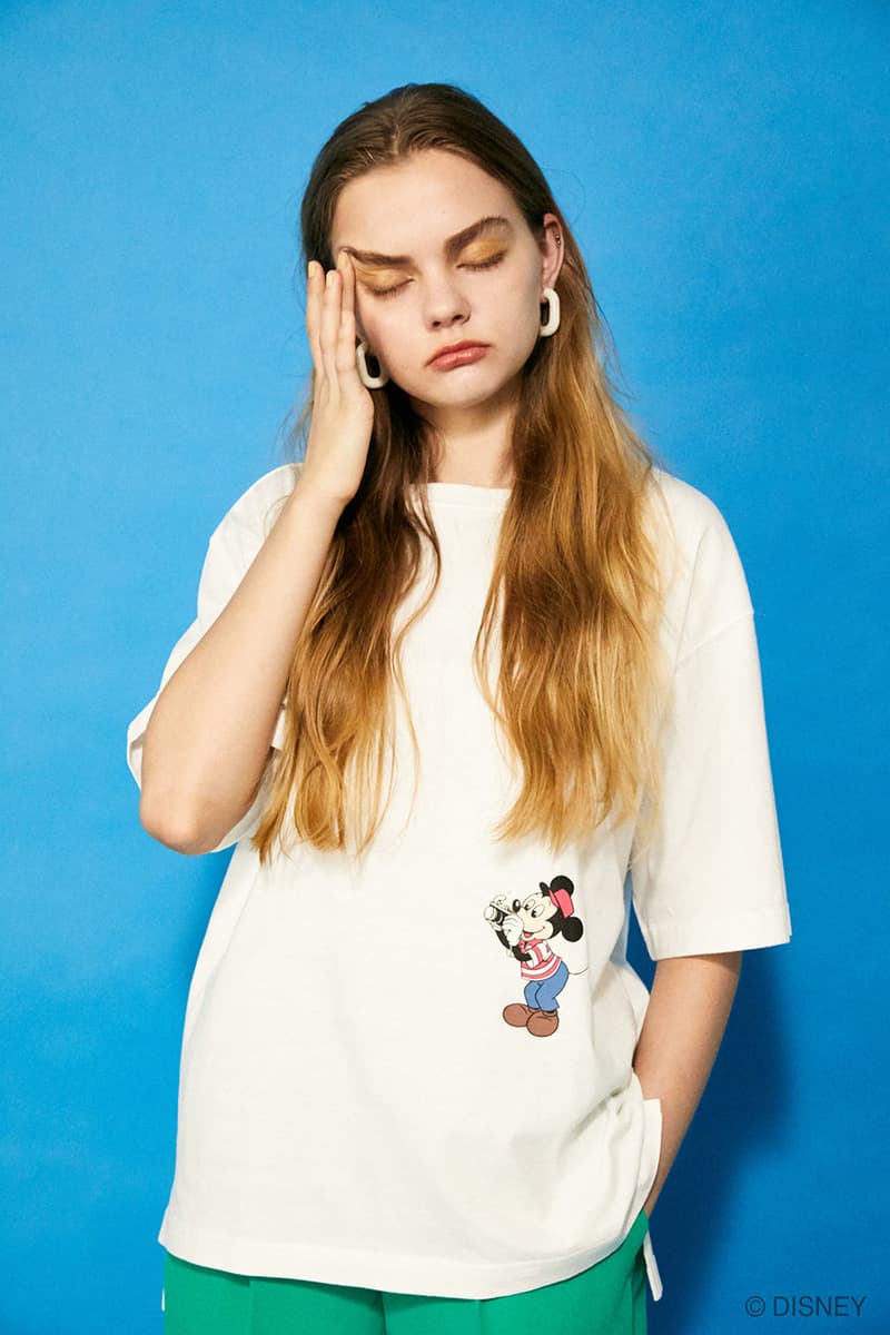 moussy disney mickey minnie retro collabration casual street style