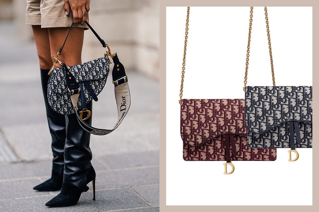 A Dior Saddle bag is seen, outside Paul & Joe, during Paris Fashion Week Womenswear Fall/Winter 2019/2020, on March 03, 2019 in Paris, France.