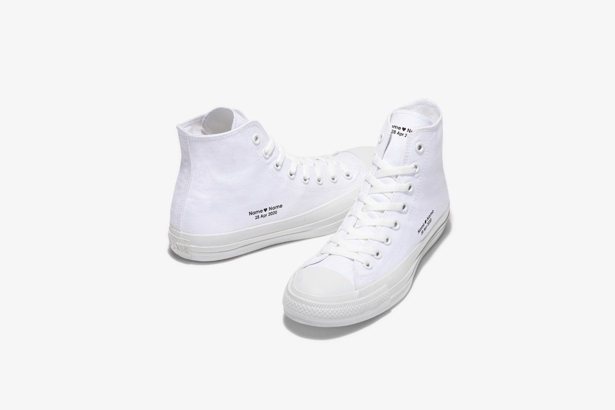 converse Japan white atelier chucky Taylor all star hi wedding custom sneakers shoes