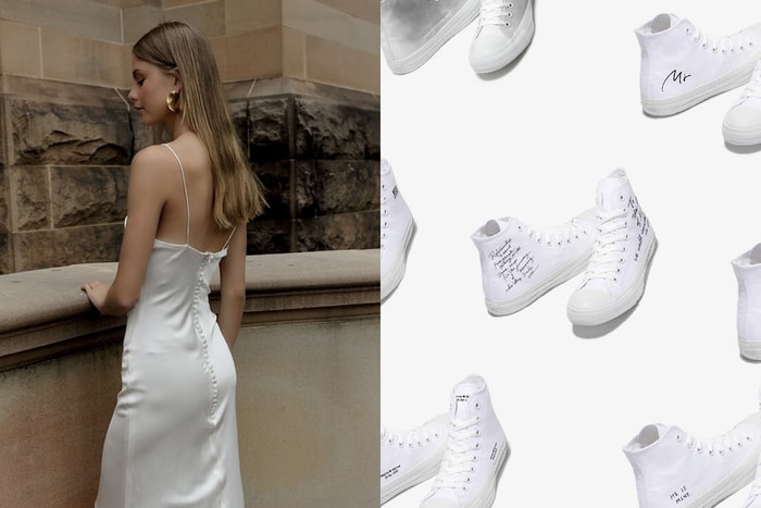 婚紗下的率性：Converse Japan 為婚禮訂製一雙全白波鞋！