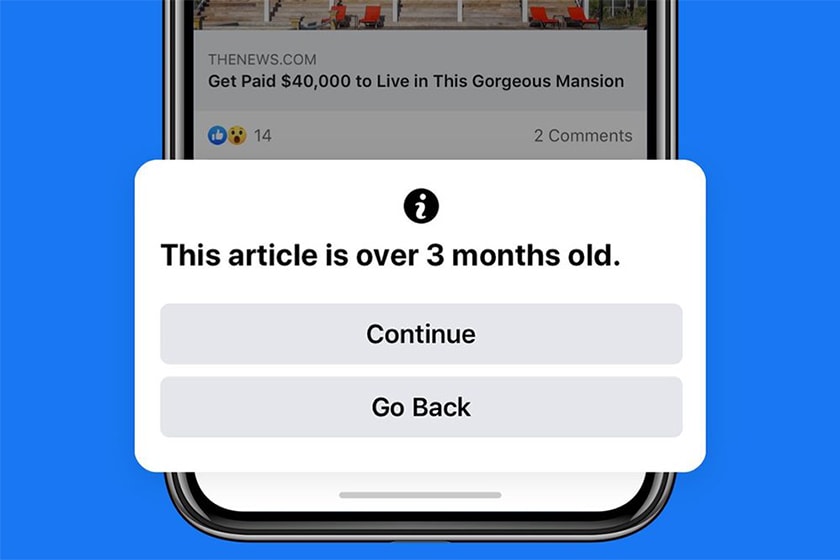 facebook old news alert function