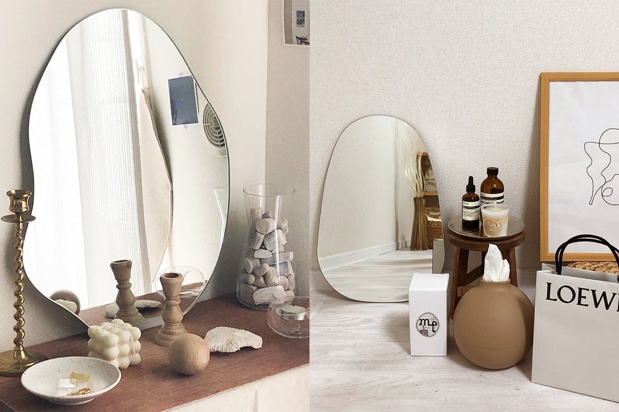 Bedroom decoration deformed mirror trend 2020 summer japanese korean girls trend instagram hit