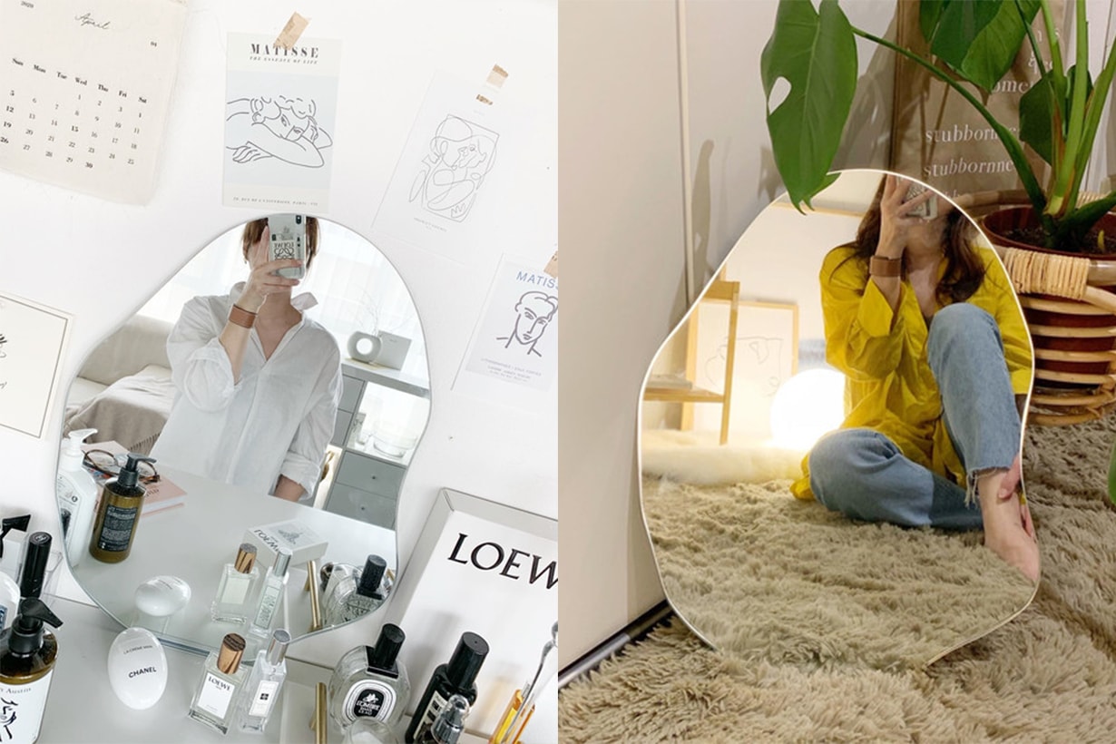 Bedroom decoration deformed mirror trend 2020 summer japanese korean girls trend instagram hit