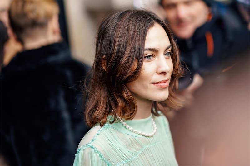 Alexa Chung is seen, outside Stella McCartney, during Paris Fashion Week Womenswear Fall/Winter 2019/2020, on March 04, 2019 in Paris, France.