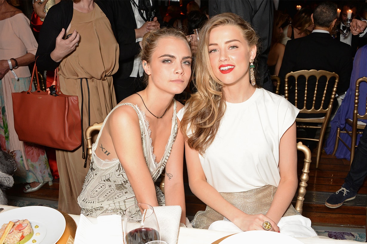 johnny depp divorce amber heard Elon Musk Cara Delevingne three-way