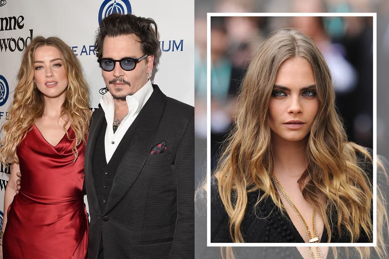 johnny depp divorce amber heard Elon Musk Cara Delevingne three-way