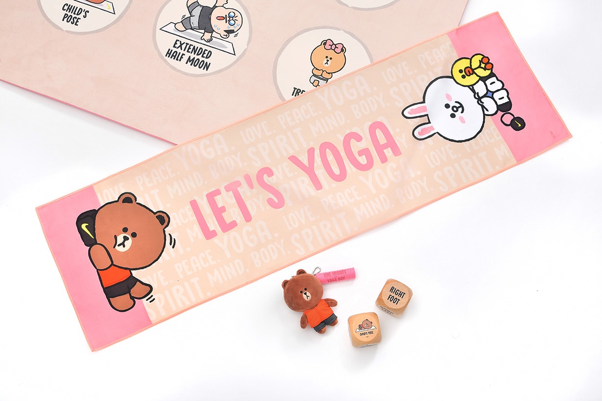 line-friends-yoga-day