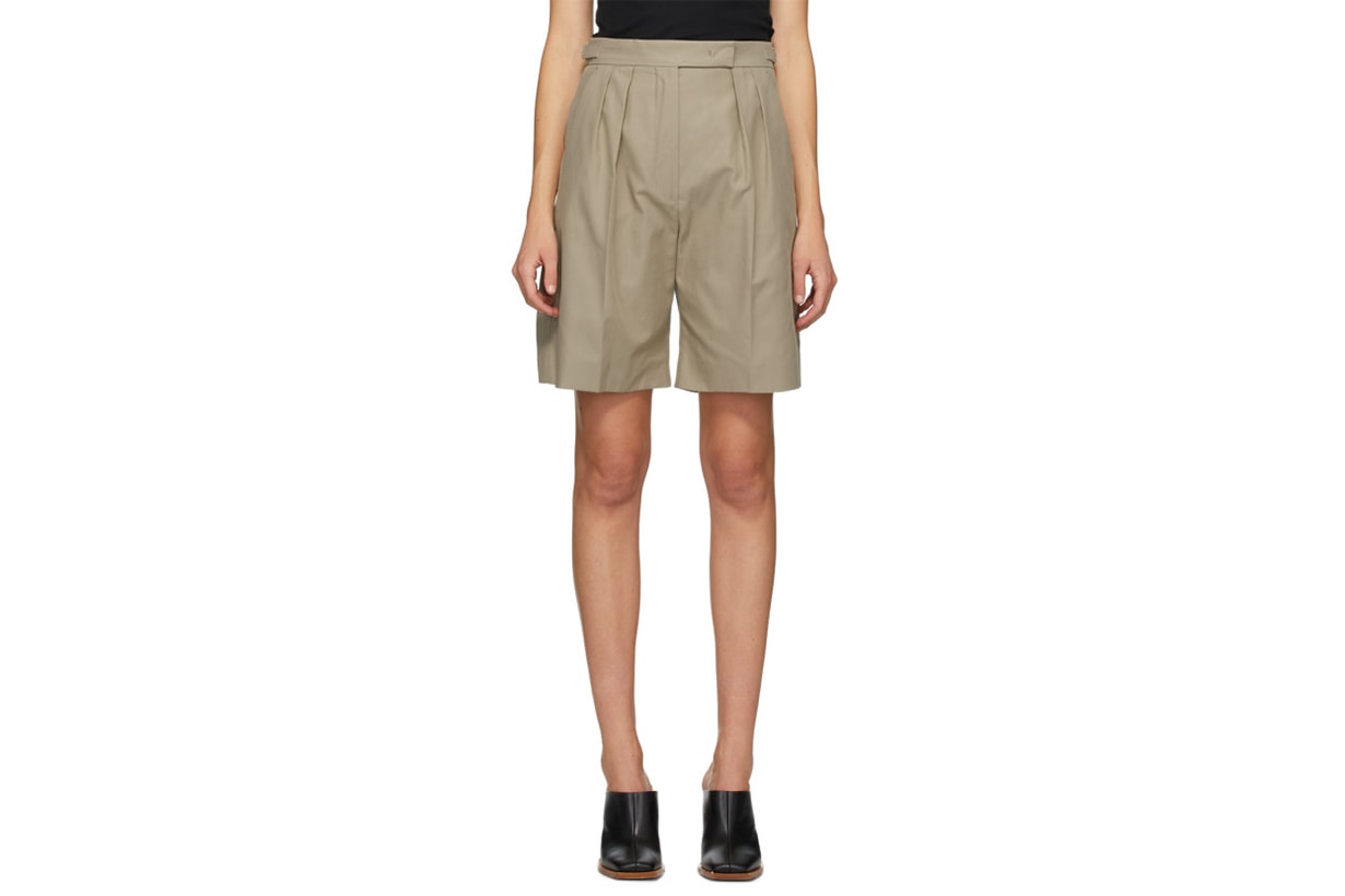 Max Mara Beige Safari Shorts