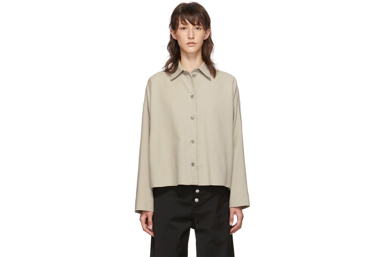 MM6 Maison Margiela Beige Boxy Shirt