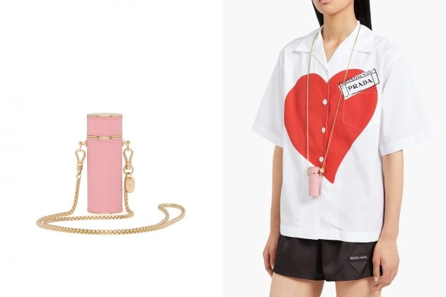 prada pink wallet card holder chain new accessory iphone airpods case 2020 where buy