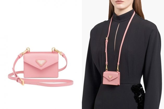 prada pink wallet card holder chain new accessory iphone airpods case 2020 where buy