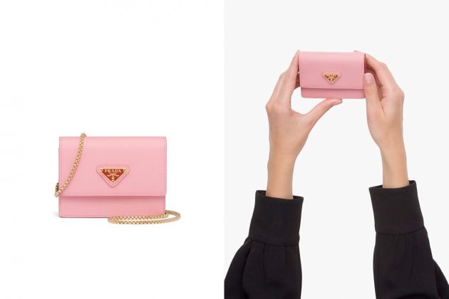 prada pink wallet card holder chain new accessory iphone airpods case 2020 where buy