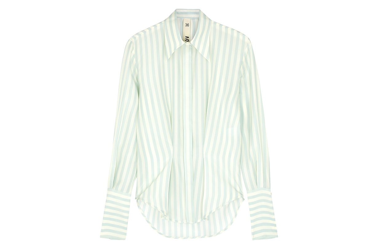 PETAR PETROV Chablis striped silk shirt