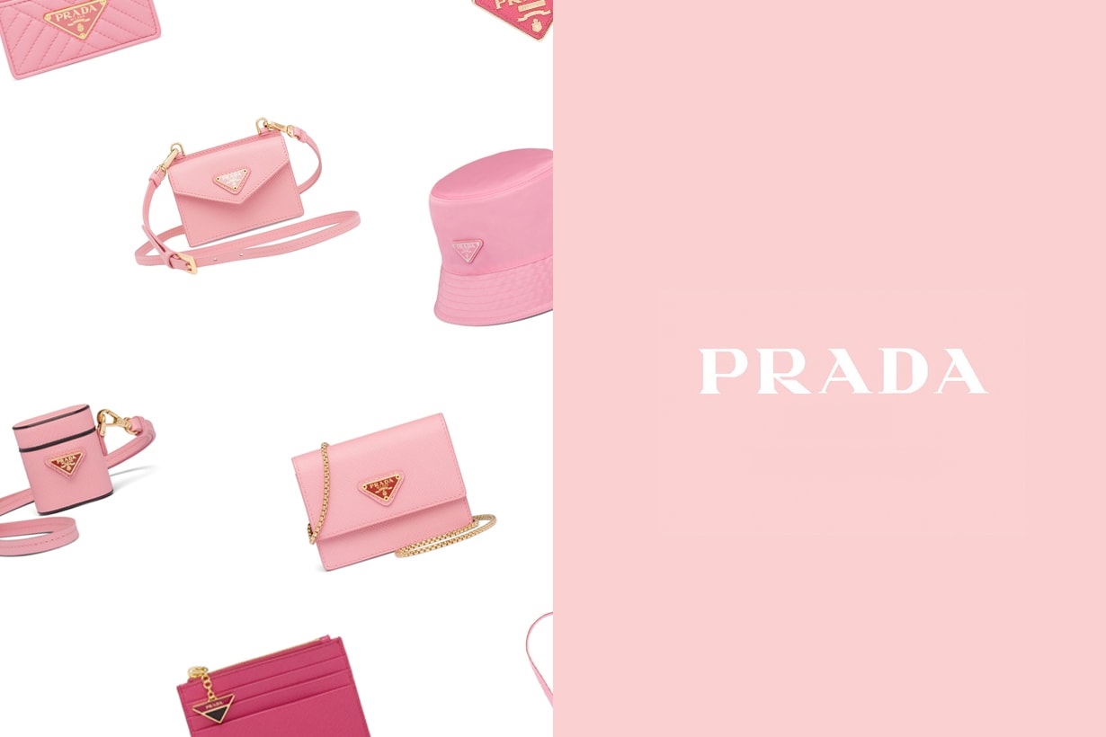 prada pink wallet card holder chain new accessory iphone airpods case 2020 where buy