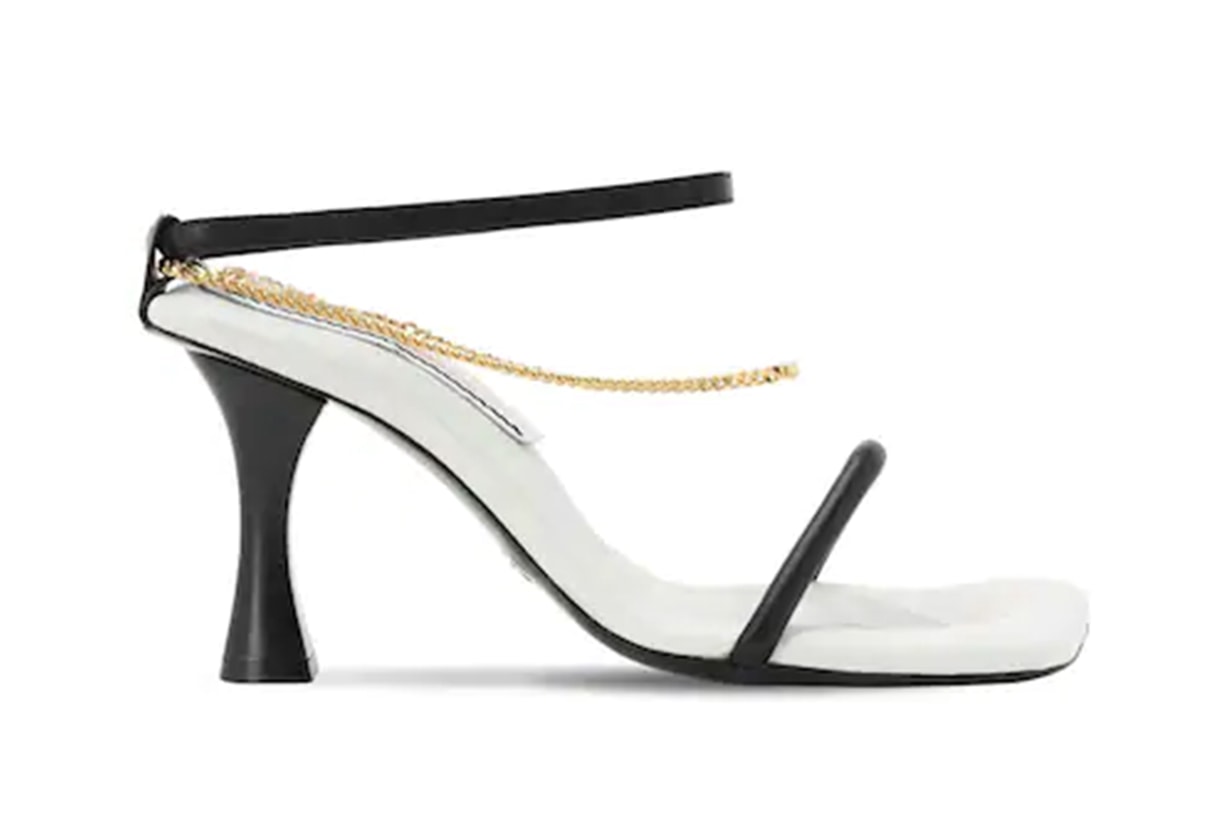 PROENZA SCHOULER 90MM LEATHER & CHAIN SANDALS