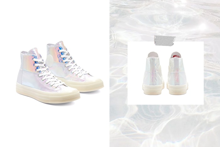 微微透出珍珠光：這款堪稱最夢幻的 Converse，如同踩著一雙玻璃鞋！