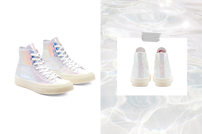微微透出珍珠光:這款堪稱最夢幻的 Converse,如同踩著一雙玻璃鞋!