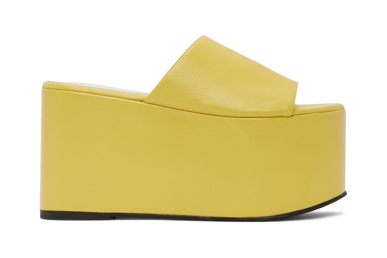 Simon Miller Yellow Blackout Platform Sandals