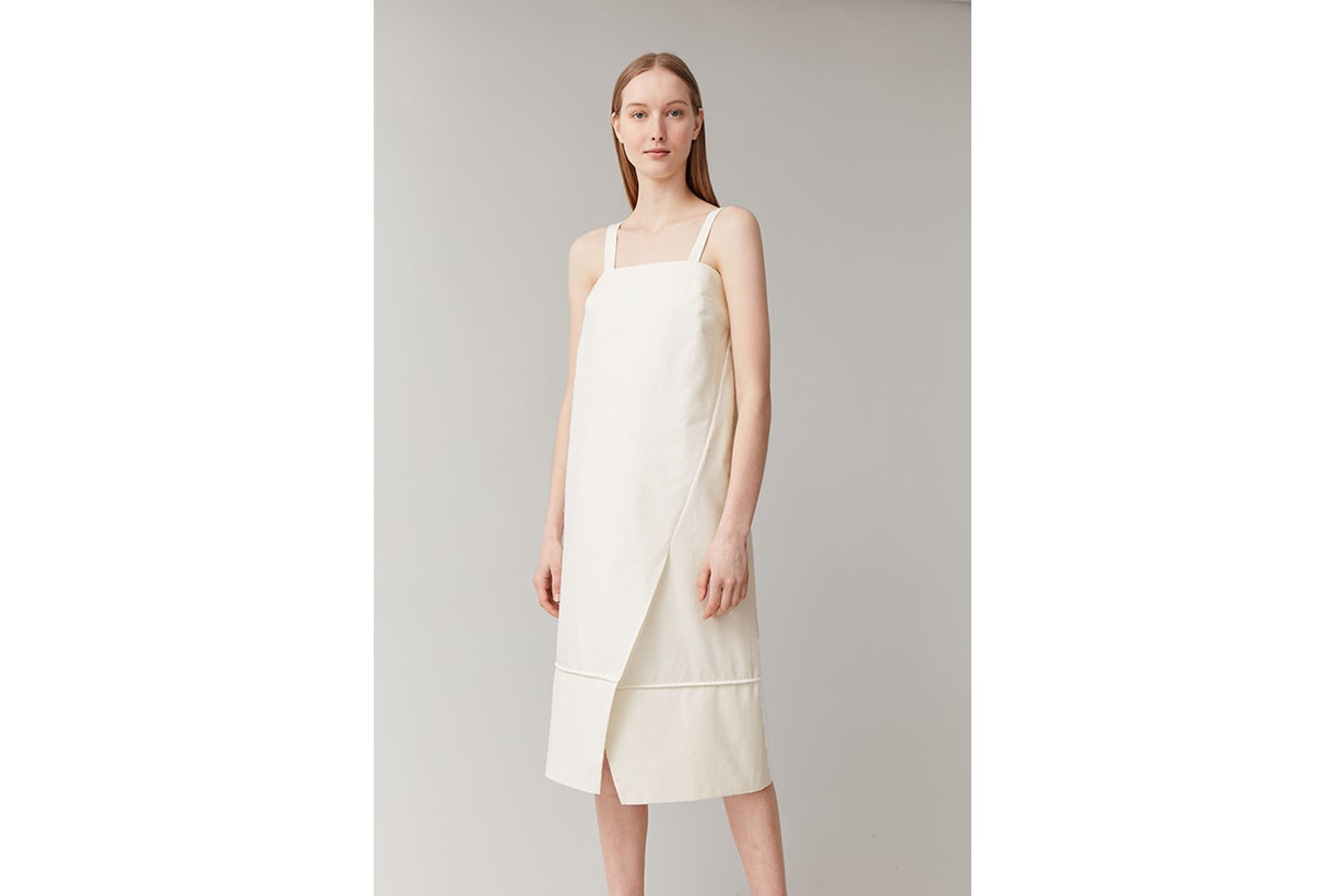 SLEEVELESS MID-LENGTH COTTON DRESS