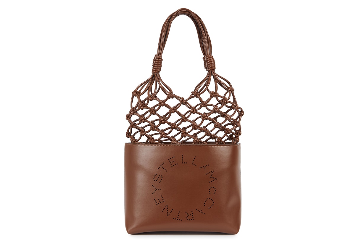 STELLA MCCARTNEY Brown faux leather tote