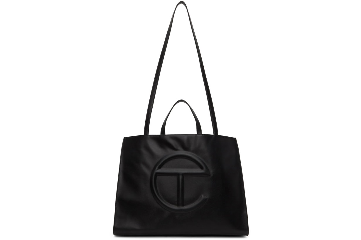 Telfar Black Large Shopping Tote