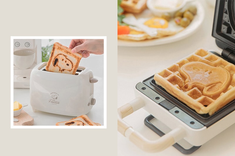 snoopy toaster waffle maker lifestyle kitchen appliance