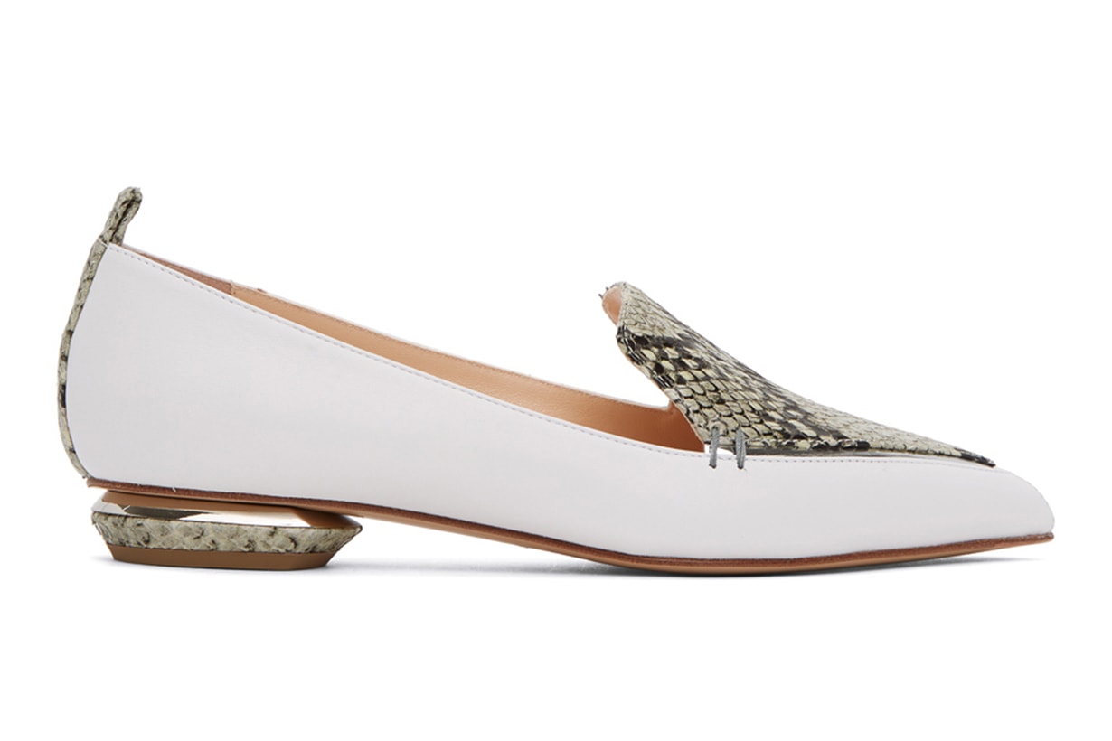 White Python Beya 18 Loafers
