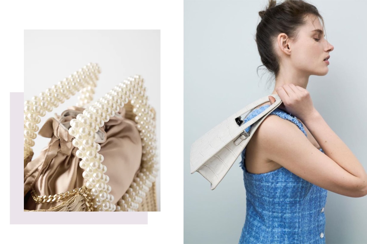Zara Faux Pearl Handle Handbag