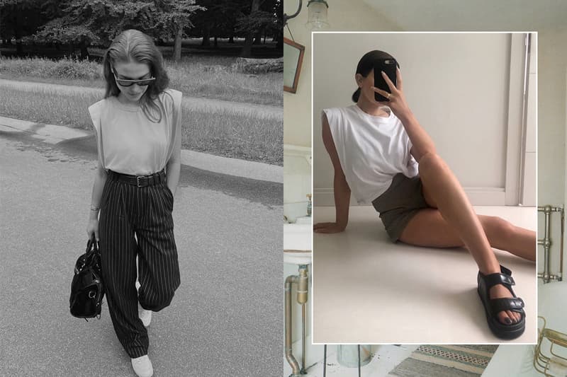 shoulder pads t-shirt tank top summer 2020 essential