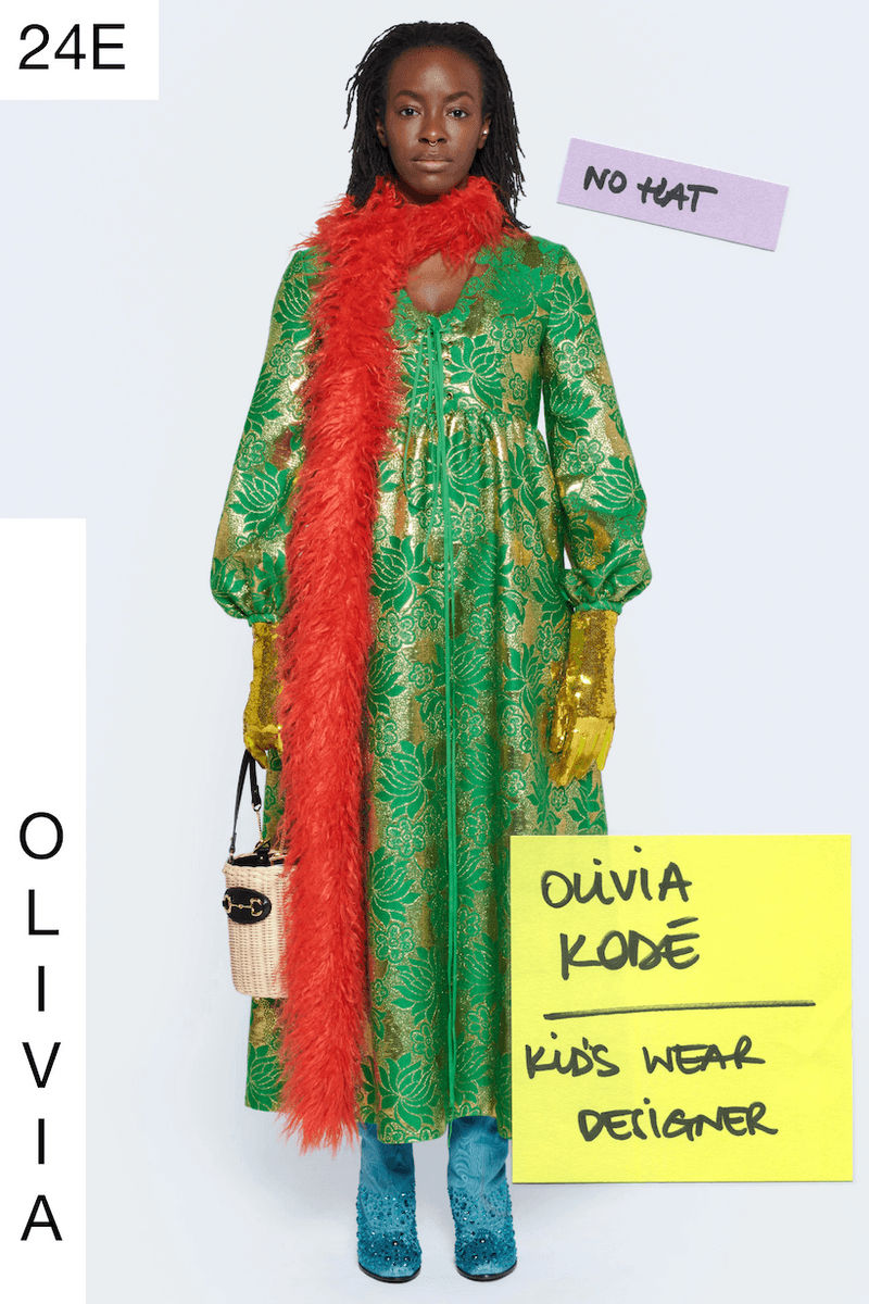gucci 2021 ss Epilogue designer team as models post-it