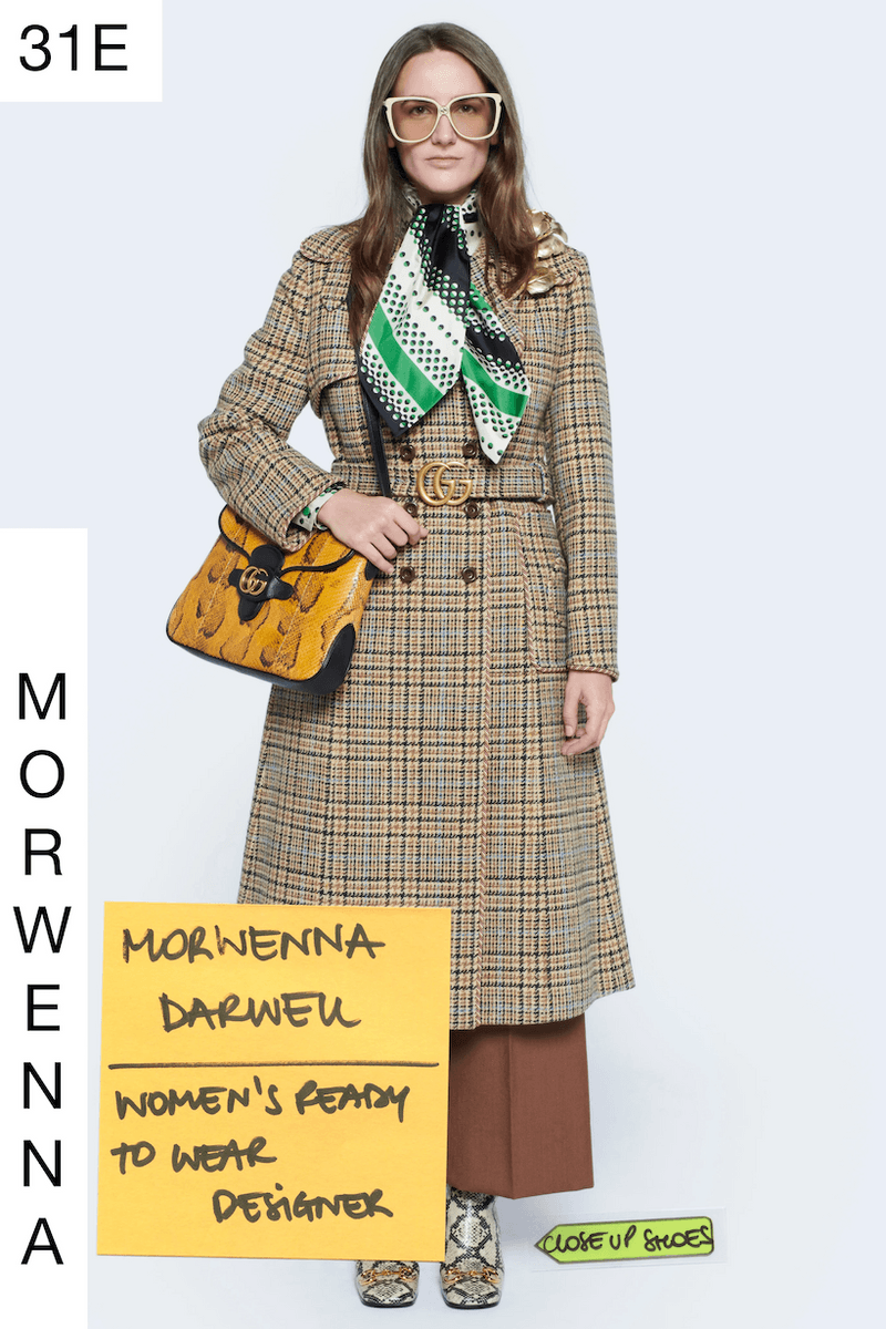 gucci 2021 ss Epilogue designer team as models post-it