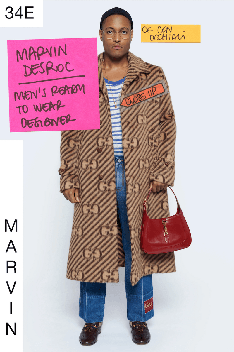 gucci 2021 ss Epilogue designer team as models post-it