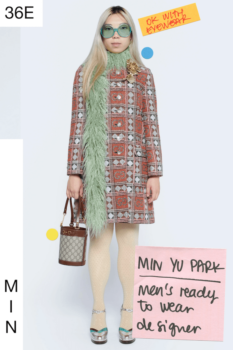 gucci 2021 ss Epilogue designer team as models post-it