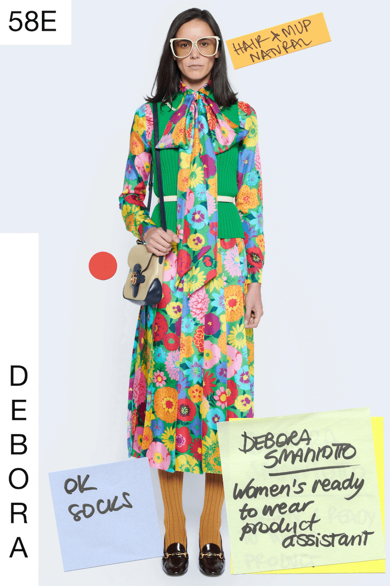 gucci 2021 ss Epilogue designer team as models post-it