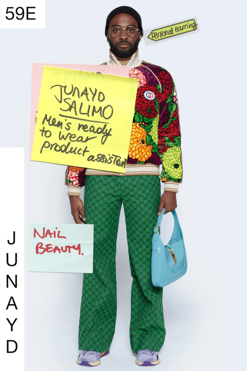 gucci 2021 ss Epilogue designer team as models post-it