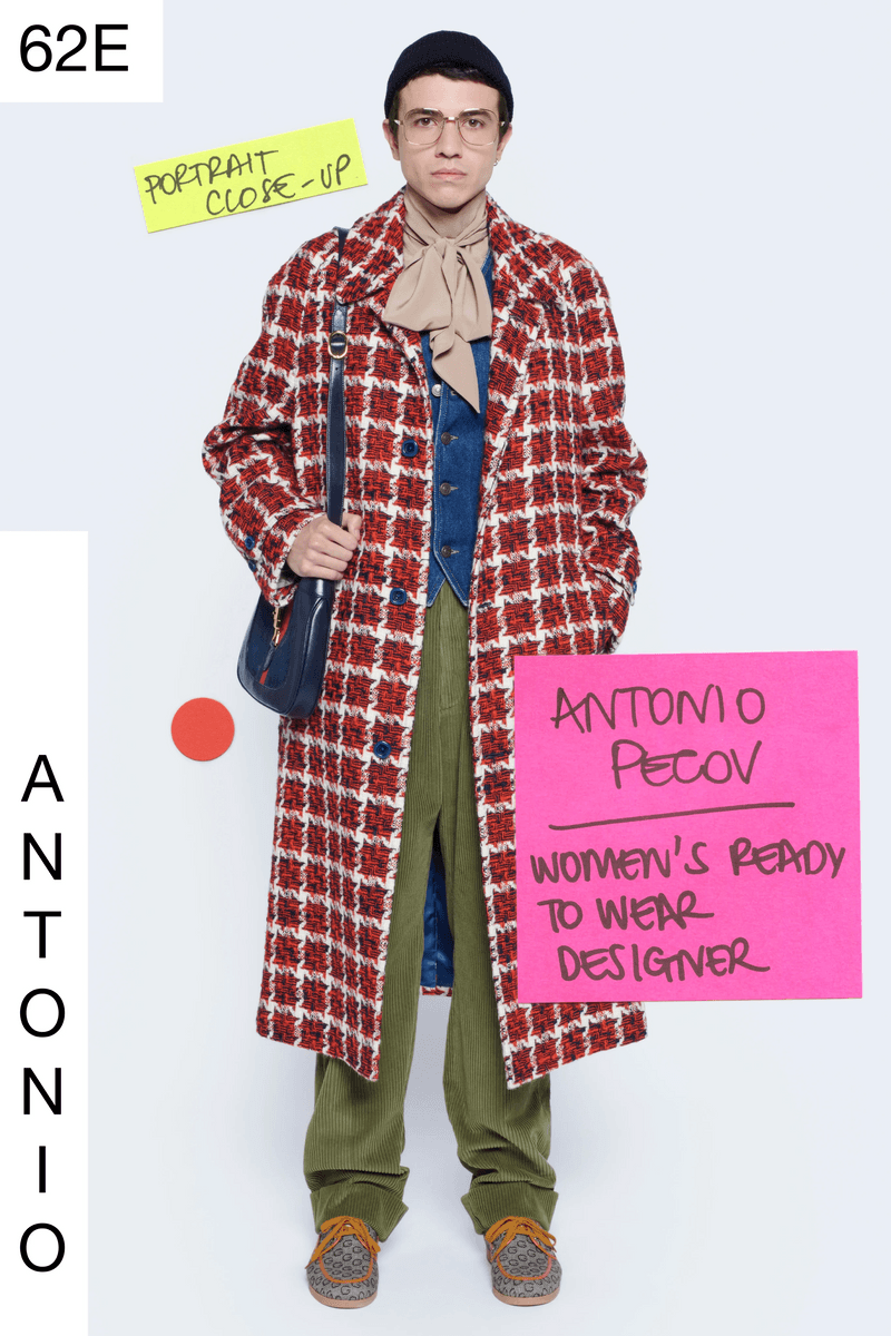 gucci 2021 ss Epilogue designer team as models post-it