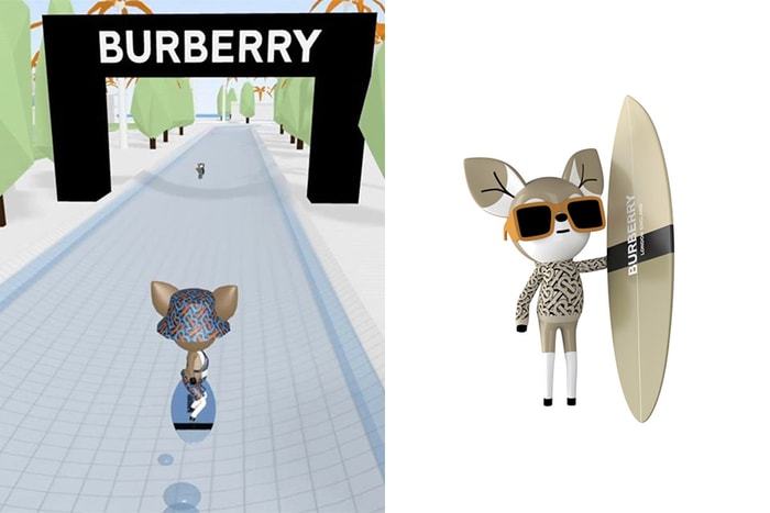 Burberry 推出可愛線上遊戲：穿上新一季的 TB Monogram 系列與小鹿一起衝浪！