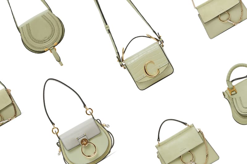 Chloe Pistachio Green Handbags 2020 summer SSENSE