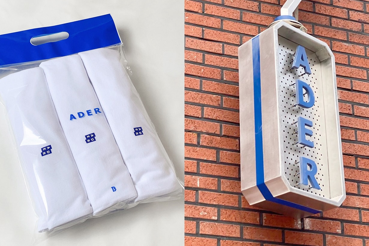 ader error basic line release 2020 t-shirt socks