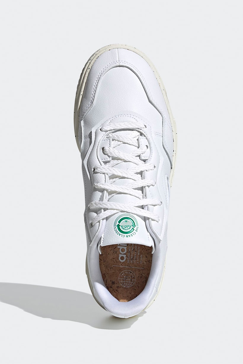 adidas originals sc premiere sustainable vegan minimal all white sneakers