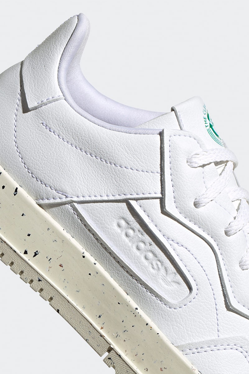 adidas originals sc premiere sustainable vegan minimal all white sneakers