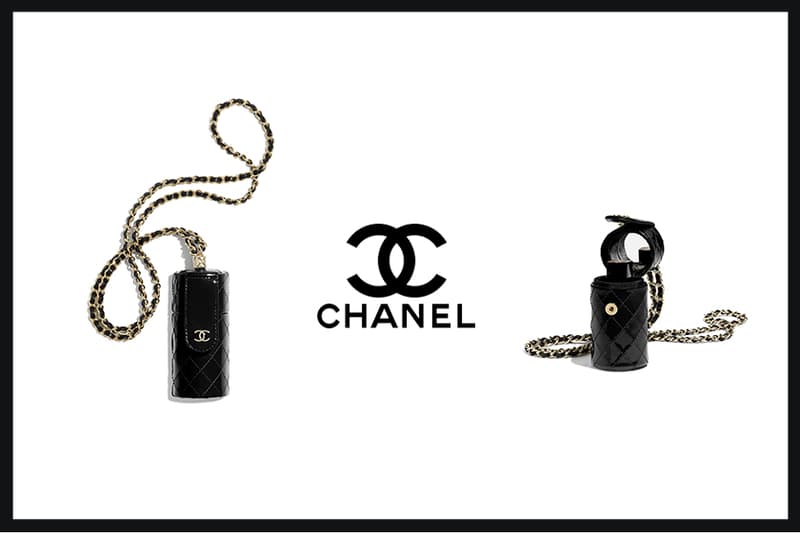 chanel lipstick case patent calfskin gold tone metal